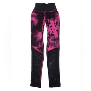 lululemon athletica Pink and Black Leggings